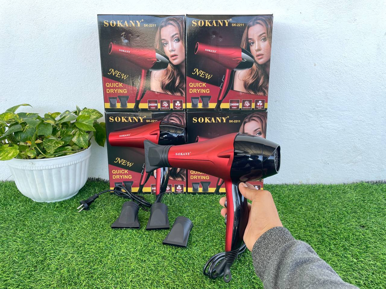 ម៉ាស៊ីនផ្លុំសក់ Brand SOKANY កម្លាំង 2400W