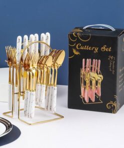 ឈុតស្លាបព្រាសមម៉ូតថ្មីស្អាតៗ ១ឈុតមាន២៤មុខ